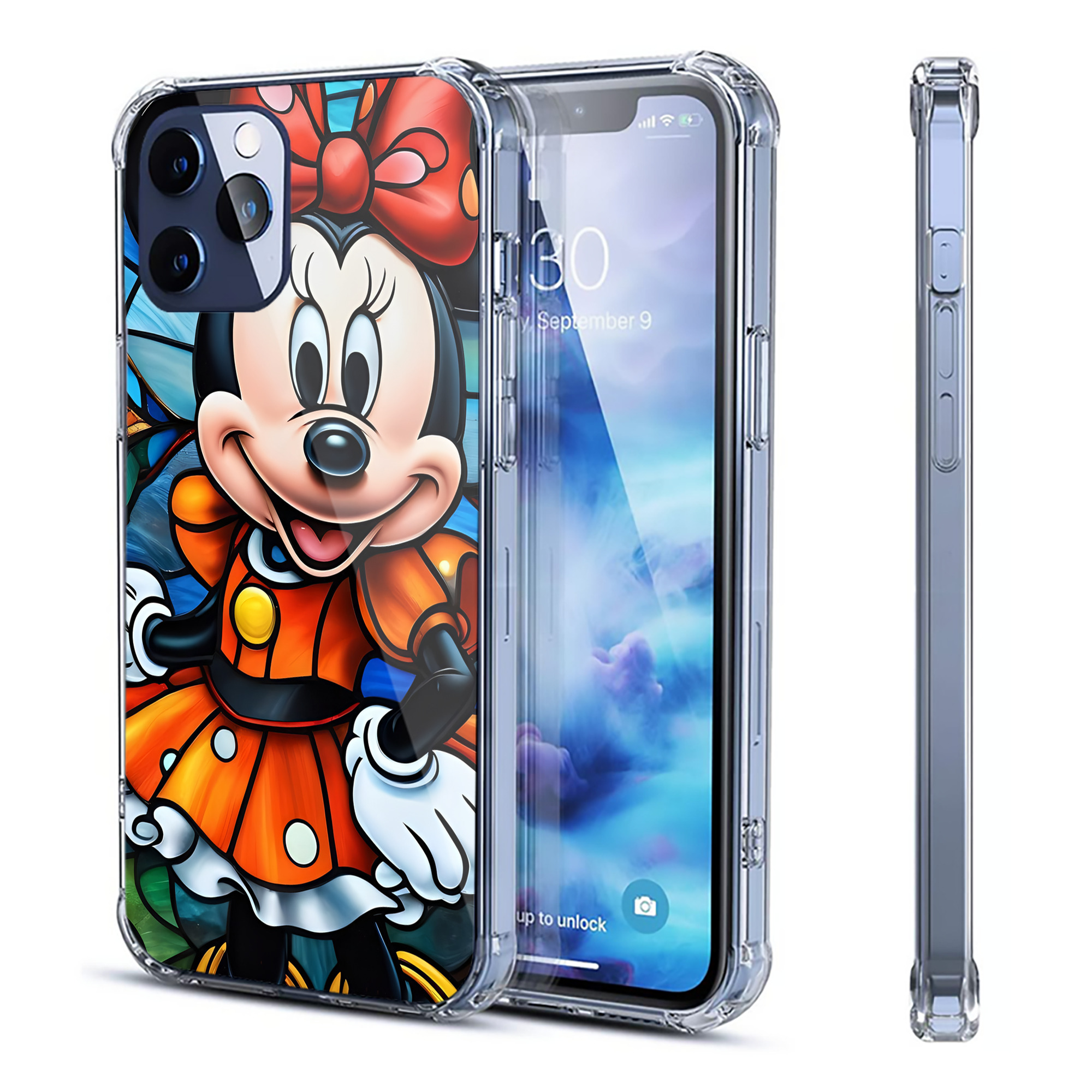 ミッキーマウス Mickey Mouse 【iPhone 12シリーズ対応】透明スマホケース（クリアソフトケース）